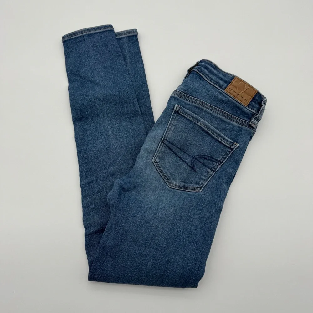 American‎ Eagle Hi-Rise Jegging Womens 00 Short Skinny Jeans